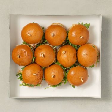 Coffret bouchées - Mini burgers au Poulet rôti