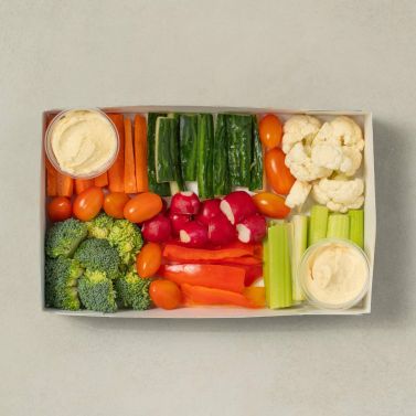 Small Platter of Veggies and Homemade Dip
