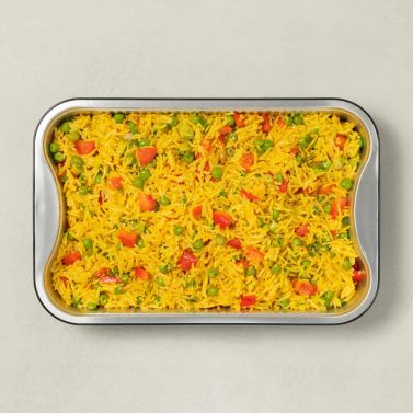 Ready-to-heat Saffron Rice with Vegetables