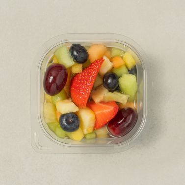 Salade de fruits frais et sirop aux aromates