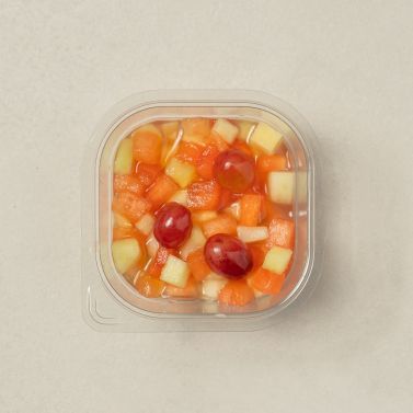 Fruit salad with homemade syrup