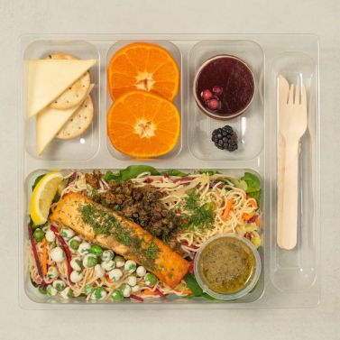 Coffret salade-repas Saumon à la citronnelle
