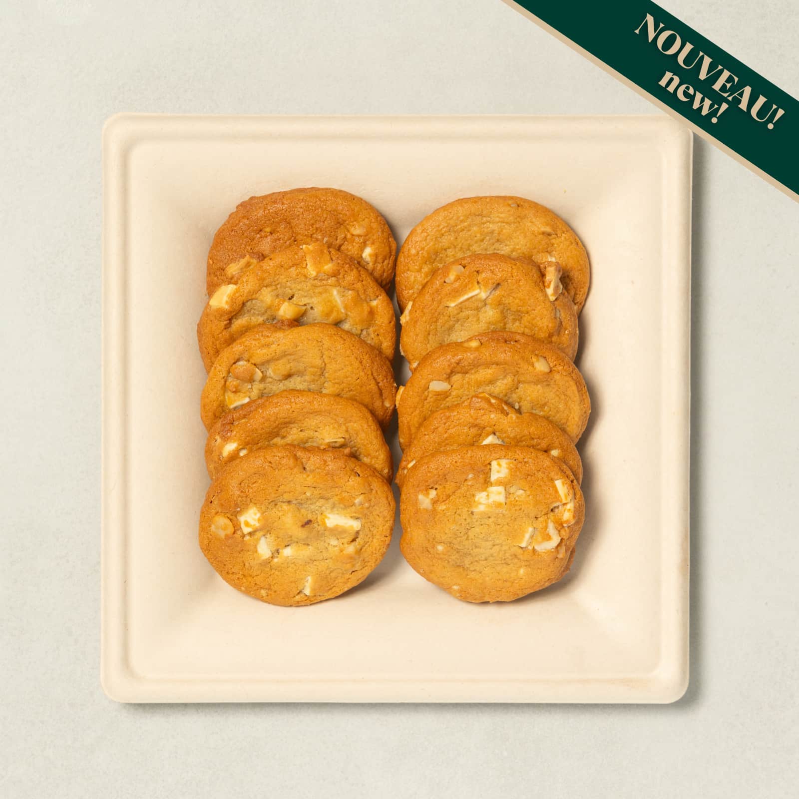 Platter of Gourmet Macademia Homemade Cookies